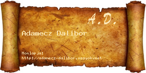 Adamecz Dalibor névjegykártya
